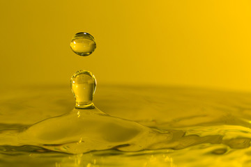 A drop of water create a stunning random water effect.