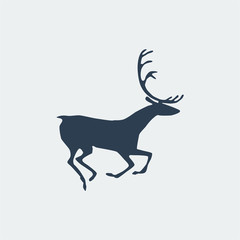 Deer icon. Vector illustration
