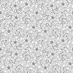Fototapeta premium Seamless background in doodle style.