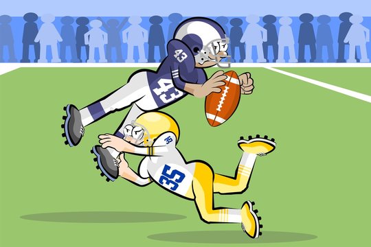 American Football Player Cartoon Images – Browse 10,455 Stock Photos,  Vectors, and Video