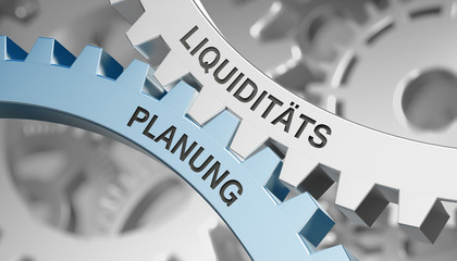 Liquiditäts Planung / Zahnrad
