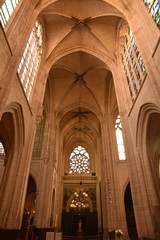 Nef de l'église Saint-Germain-l'Auxerrois à Paris, France