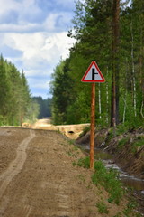 Road sign contiguous