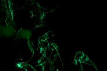 Fototapeta premium Smoke and Fog on Black Background