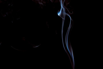 Smoke and Fog on Black Background