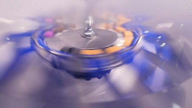 Close Up Of Centrifugation Of Assays In Test Tubes