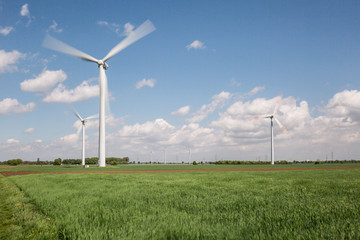 Windräder für erneuerbare Energien