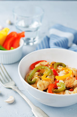 Chicken Bell pepper rice