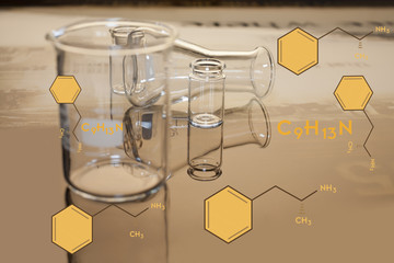 Chemical laboratory and designer drug substituted amphetamine