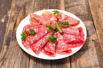 plate of charcuterie