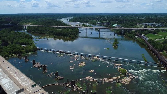 Aerial James River 4k