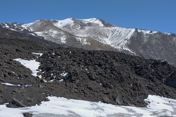 Lava Rock In Etna Park, Sicily