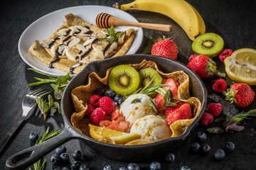 クレープ　フランス料理　French pancake