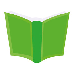 Isolated green notebook