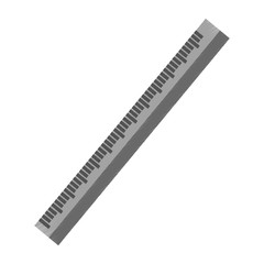 Isolated ruler illustration