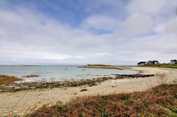 Paysage de la côte bretonne , Port Le Goff