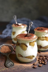 Tiramisu - traditional italian dessert.
