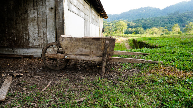Wooden barrow