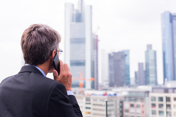 Businessman In Frankfurt main