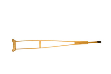 Crutch isolated on white background