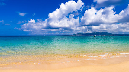 Beach, sea, landscape. Okinawa, Japan, Asia.