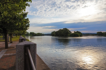 View of the Mohawk River in Schenectady NY