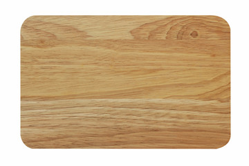 Cutting board isolated on white background with clipping path.
