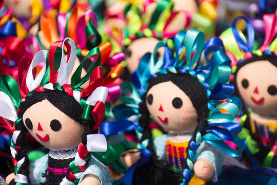 Mexican traditional dolls photograph