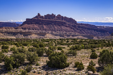 Fototapeta na wymiar The Black Dragon Rock Formation, San Raphael Swell, Utah, USA