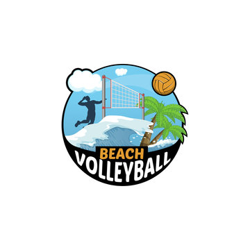 Beach Volleyball logo for the team and the cup