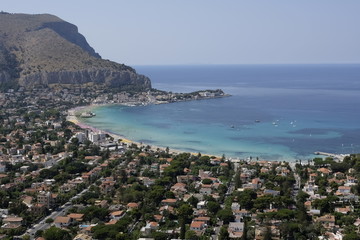 Naklejka premium The beach of mondello