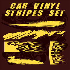Tribal and cool Car stripe set top print on vinyl and adhesive on vehicle
