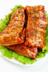 raw ribs for bbq