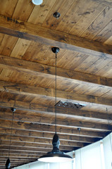 Wooden industrial ceiling