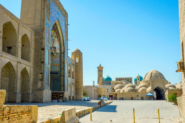Madrasa and Bukhara taqi zargaron bazaar, Uzbekistan