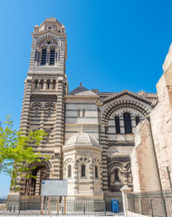 Fototapeta na wymiar Marseille Cathedral, large catholic church