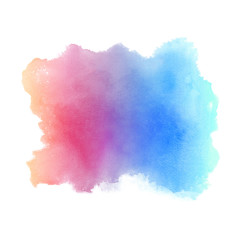 Abstract colorful hand draw water color background