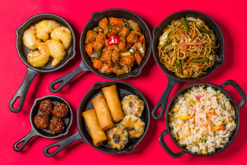 中華料理　集合　Delicious Chinese food group photo