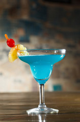 blue cocktail