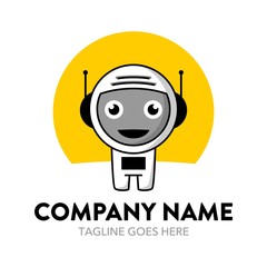 Astronaut Logo Template