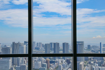 Fototapeta na wymiar 汐留から観た東京の風景