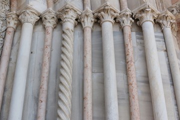 Marble columns texture background