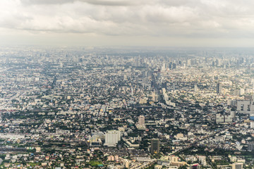Fototapeta premium Aerial view of Bangkok Thailand
