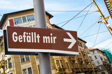 Schild 223 - Gefällt mir