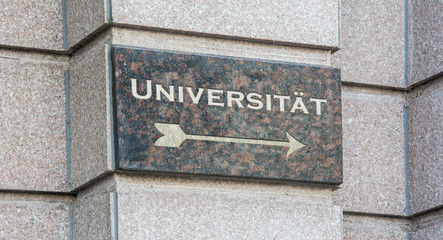 Fototapeta premium Schild 204 - Universität
