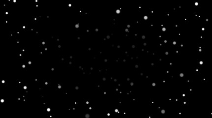 Night sky with white stars on black background. Dark astronomy space template. Galaxy starry pattern for wallpaper. Shiny stars on night sky universe. Cosmos stars wallpaper. Vector illustration