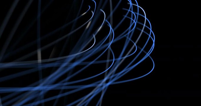 Digital fiber optic strands sending data through communication lines