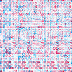 Seamless pattern with watercolor brush strokes