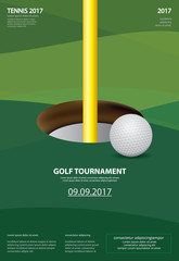 Poster Golf Vector Illustration