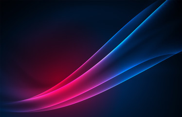 Vector polar lights concept background